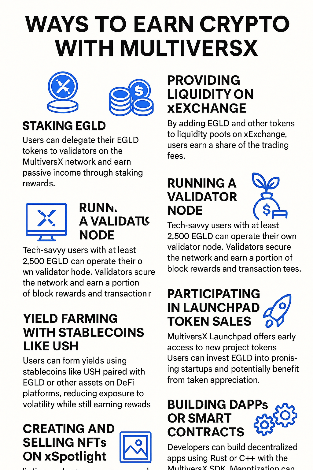 7 Ways to Earn Crypto Using&nbsp;MultiversX